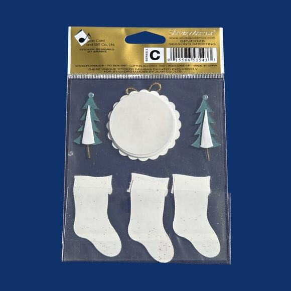 Jolee's Stickers Christmas Decorations Season Greetings Christmas Fun Noel Brads - Picture 4 of 9